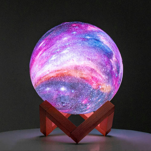 3D Galaxy Moon Lamp